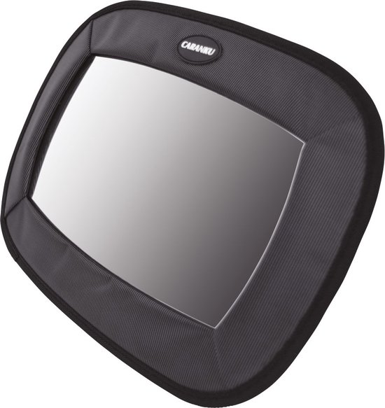 DrPhone MirrorEasy - Autospiegel baby - Spiegel hoofdsteun autostoel achterbank - Veilig - baby en kids - 25 x 25cm - Zwart van DrPhone