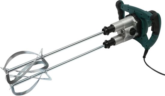 Dubbele Mengstaaf - Roerapparaat Mortelmixer - Gelijkmatig Mengen - 6 Versnellingen - 2800 W - Groen