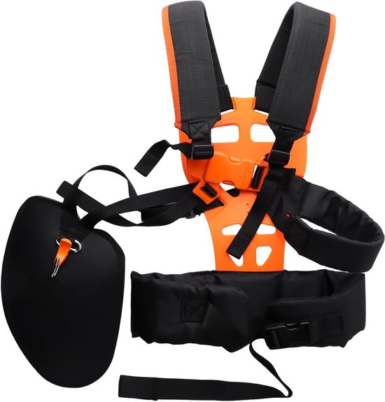 Dubbele schouderriem, professionele schouderriem voor bosmaaier, grastrimmer, grasmaaier, tuinieren, accessoires