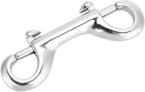 Dubbelzijdige Haaksluiting van RVS, Sterke Dubbelzijdige Clip voor Hondenriem, Waterdichte Duikclip voor Emmers en Voedselbakken van Merkloos