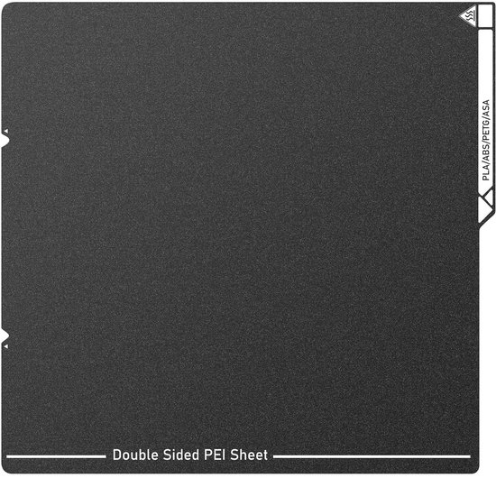 Dubbelzijdige PEI Drukplaat 264x276mm, Textured PEI Constructieplaat voor 3D-printen, Geschikt voor Anycubic Kobra S1 en S13D, Ideaal voor Stabiele Printresultaten en Betere Hechting