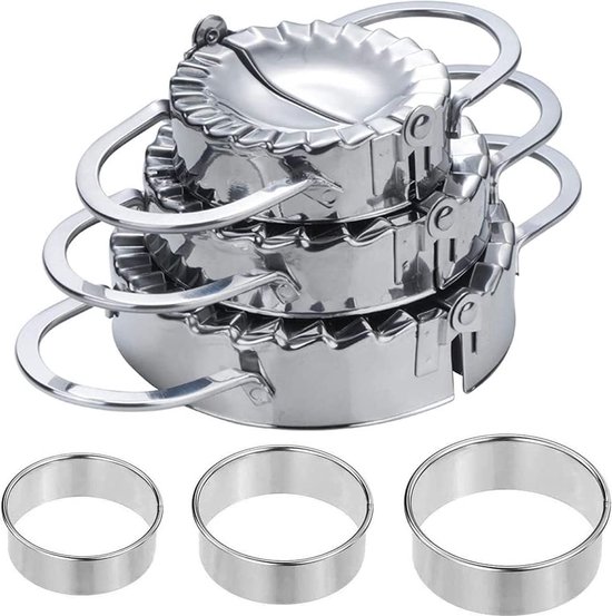 Dumpling Machine, RVS Dumpling Mal, Dumpling Skin Snijmachine Ravioli Mould Pastry Maker Tool voor thuis keuken van YoueCCI