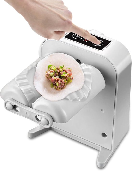 Dumplingmaker, automatisch: ravioli-vormer, automatische knoedelmachine, elektrische raviolivormerset, deegzakvorm met kwast en lepel, knoedelschimmel voor het maken van VonKlöß