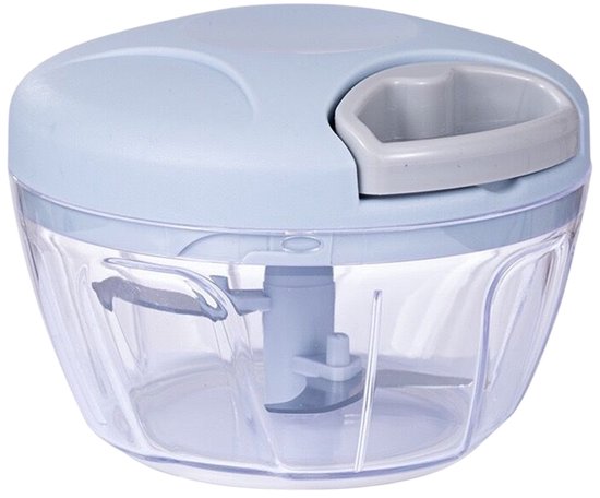 Dussdote Keukenhakker - Handmixer - Mini - Met trekkoord - Gemakkelijk schoon te maken - Blauw van Merkloos