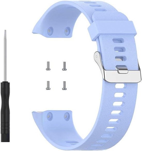 Duurzaam siliconen sporthorlogebandje vervangband voor hardlopen, fitness en dagelijks gebruik van Merkloos