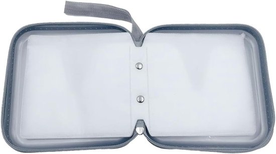 Duurzame Hard Plastic DVD Case voor Schijfopslag, Geschikt voor Thuis, Kantoor en Auto - 40 Capaciteit, Ideaal voor Reizen en Organisatie van Merkloos