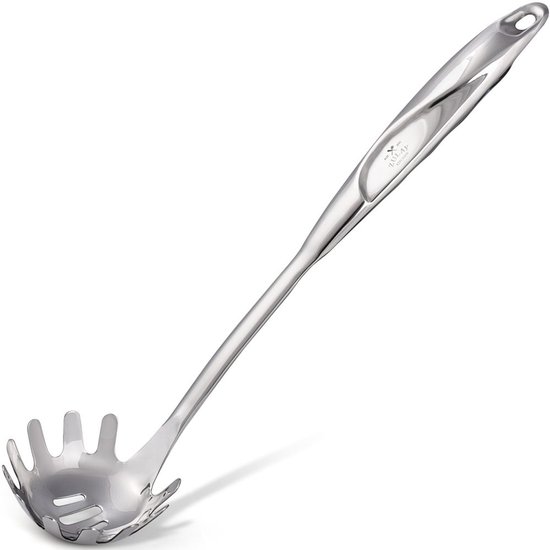 Duurzame RVS Pasta Lepelserver met Ergonomisch Handvat