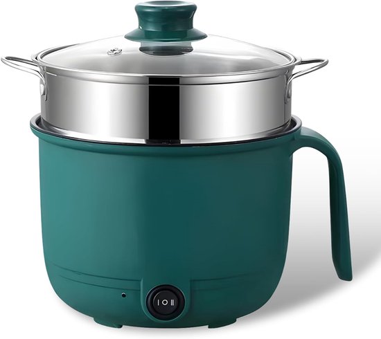 DYNA® Hotpot - Hot Potatoes Pantoffel Dames - Soepketel - Donkergroen - 13cm x 18cm x 13cm