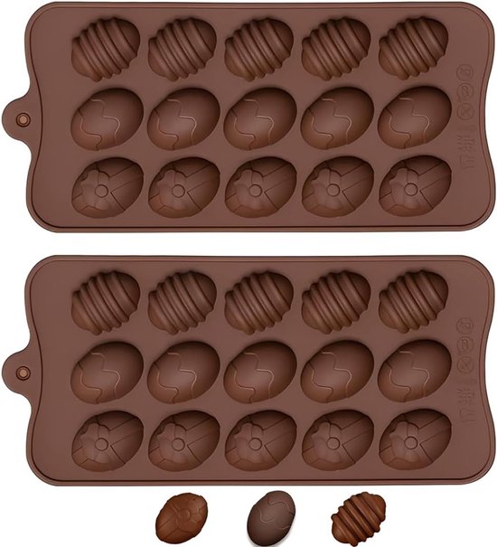 Easter bunny en paaseieren silicone mallen voor chocolade, cake en desserts maken van Merkloos