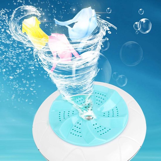 Easy to carry Ultrasound Turbo Washing Machine Automatic Mini Washing Machine Household Small Washing Machine office for home(green)