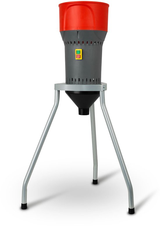 EBERTH Elektrische Graanmolen met Onderstel - 1000W - 6L Trechter - RVS Mes - 5 Zeven - Voermolen van Merkloos