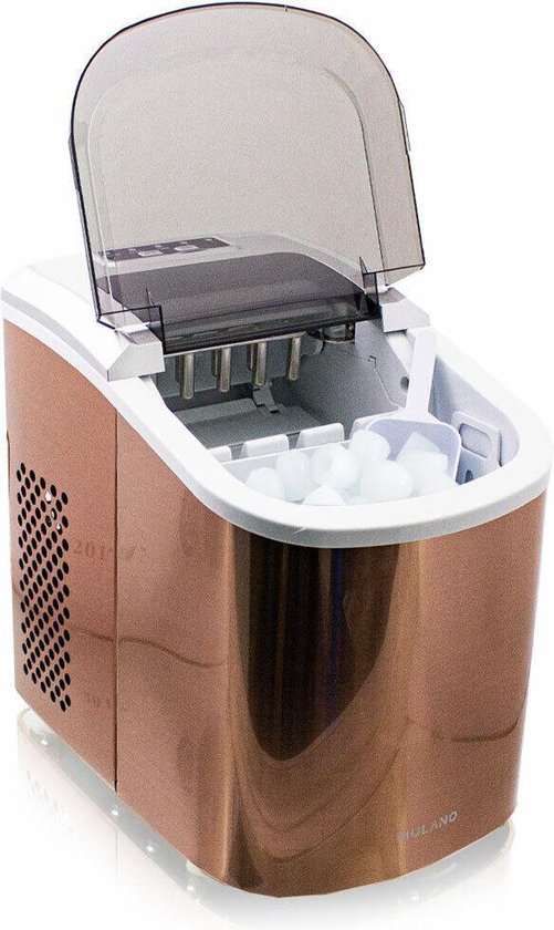Edelstalen ijsblokjesmachine - 120 Watt - Brons van Monzana