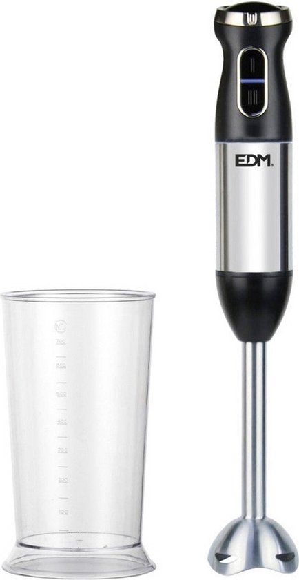 EDM Staafmixer - 600 Watt - Inclusief Maatbeker - Twee snelheden - Turbo functie van EDM