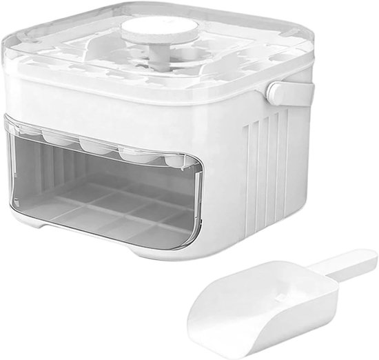 Een ijsmachine geschikt voor een ingebouwde opvangbak. Perfect voor het maken van allerlei koude dranken en ijskoffie. van Merkloos