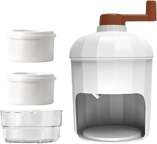 Efficiënte draagbare ijsbreker - handmatige ijsvermaler met bak voor smoothies en verfrissende dranken van Merkloos