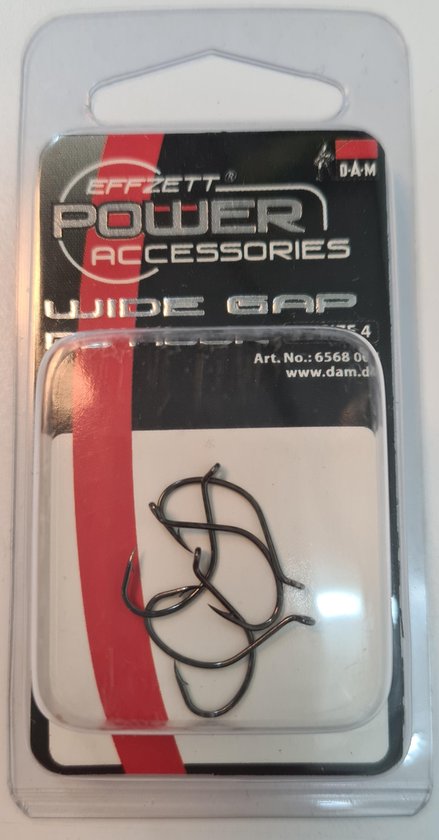 effzett power - wide cap ds hook  5 x size 4  - Drop shot van Effzett
