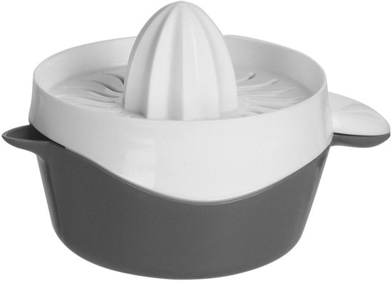EH Excellent Houseware - Citruspers met een container met tuit, 17 x 12,5 x 10,5 cm - grijs van EH Excellent Houseware