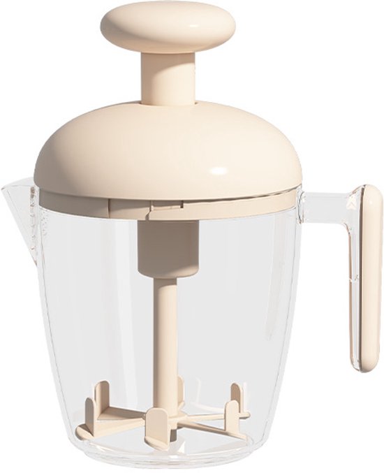 Eierklopper, handmatige eierklopper met eierbeker, multifunctionele handmixer van Merkloos