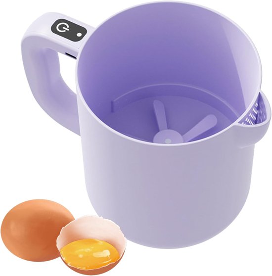 Eierklopper - Keukenmixer - Beslag Maken - Zelfreinigend Programma - 1 Liter - Paars