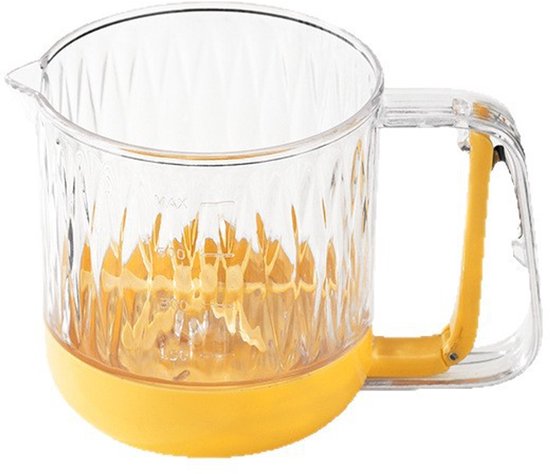 Eierklopper uit één stuk, handmatige/halfautomatische mixer, handmixer met klopperbeker, multifunctionele filtermaatbeker, slagroomklopper van Westmark
