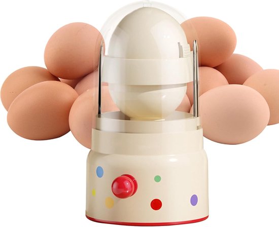 Eiermixer Handmatig - Keuken Gadget - Snel Ingrediënten Mixen - Eenvoudig Trek Mechanisme - 9 x 9 x 9 cm