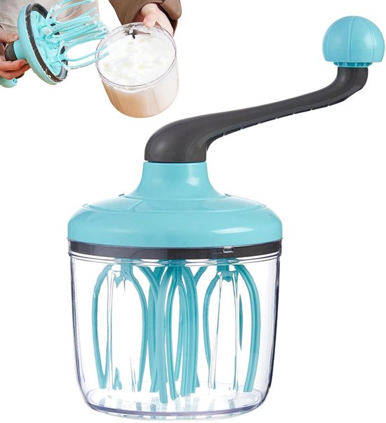 Eiermixer Met Slinger - Handmatige Garde - Snel Beslag Maken - Eenvoudige Bediening - 27x13x10 cm