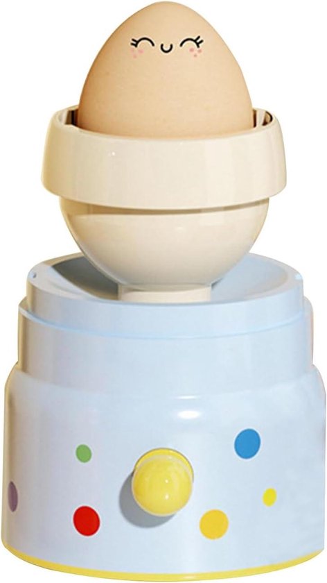 Eiermixer Shaker - Gouden Ei Maker - Snel Eieren Mixen - Handmatige Pull String - 15.5 x 8 cm - Blauw