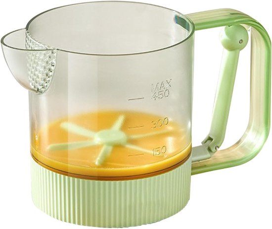 Eierroerbeker - Keukenmixer - Snel Ingrediënten Mengen - Semi-automatisch Systeem - 18.5 x 11.5 cm - Groen