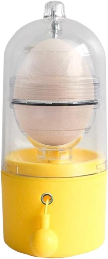 Eigeel Mixer - Gouden Ei Maker - Koken en Bakken - Handmatig Aangedreven - 7.5x7.5x16.5cm - Wit