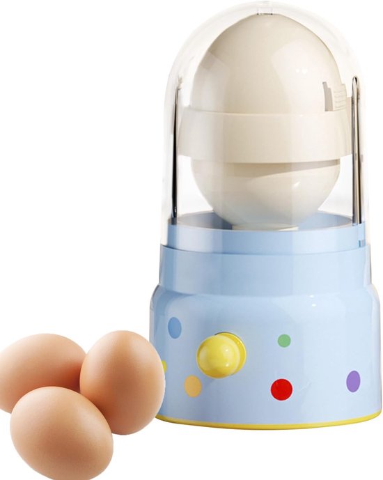 Eigeel Mixer - Keuken Gereedschap - Ingrediënten Mengen - Easy-pull Mechanisme - 8.9 x 9.2 cm - Blauw