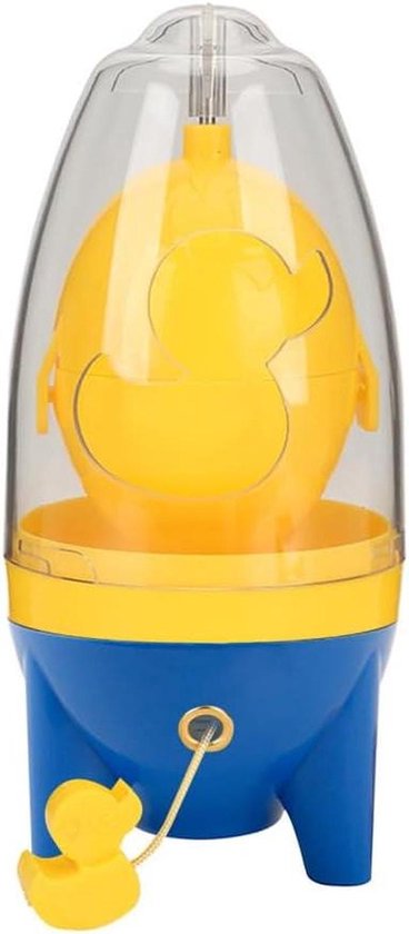 Eigeelmixer - Eimaker Spinner - Ontbijt Bereiden - Schudden zonder breken - 7.5 x 7.5 x 16 cm - Blauw Geel