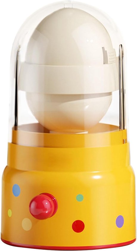 Eimixer Shaker - Keuken Gadget - Gouden Eimengsels Maken - Handmatige Trekker - Compact Ontwerp - Geel