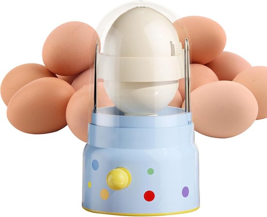 Eimixer Shaker - Keukengadget Handmatig - Gekookt Ei Maken - Ergonomische Bediening - 15.5 x 8 cm - Blauw