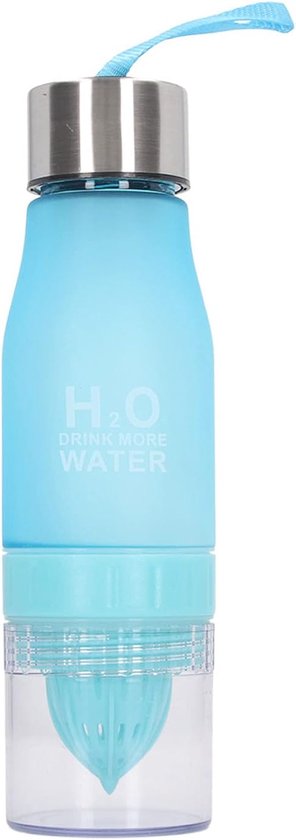 Ejoyous Citroeninfuserfles, 650 Ml Fruitwaterfles met Sapcentrifuge aan de Onderkant en Lekvrij Ontwerp, voor Sport - ShopVlot