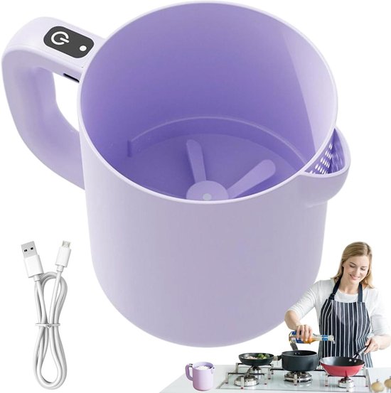 Electric Beater | Rice Sink Electric Mixer | Mixing Bowl 1 L Rechargeable Kitchen Gadgets for Cooking Baking and Washing van Merkloos