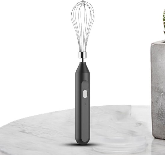 Electric Egg Beater Handheld Coffee Frother 1.38 x 1.18 x 7.09 inch 3-Speed USB Rechargeable Multifunction Automatic Egg Beater Milk Frother for Latte, Hot Chocolate