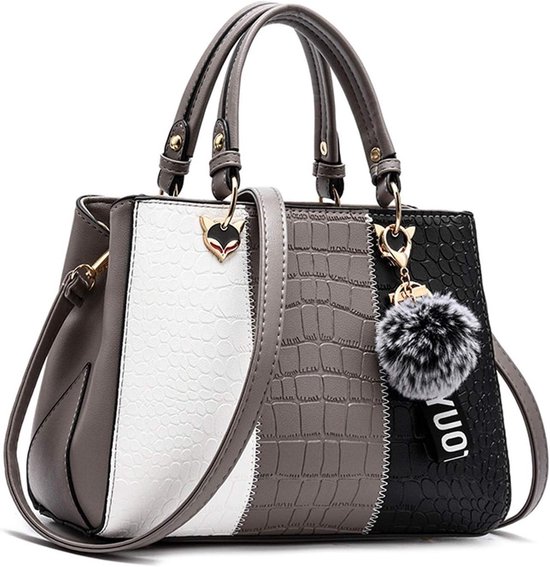 Elegante Dames Schoudertas - Grijze Messenger Bag voor Vrouwen, Ideaal voor Dagelijks Gebruik en Uitgaan van Merkloos