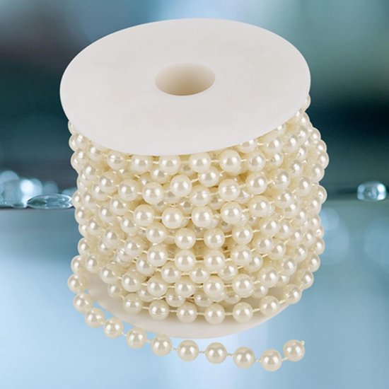 Elegante Haaraccessoire met Kunstperlen voor Bruiloft, Feest en Thuisdecoratie in Beige van Merkloos