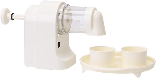 Elektrisch IJsscheerapparaat - Slushie Maker - Thuis Drankjes Maken - Automatisch Roeren - 29x18x11.5cm - Wit