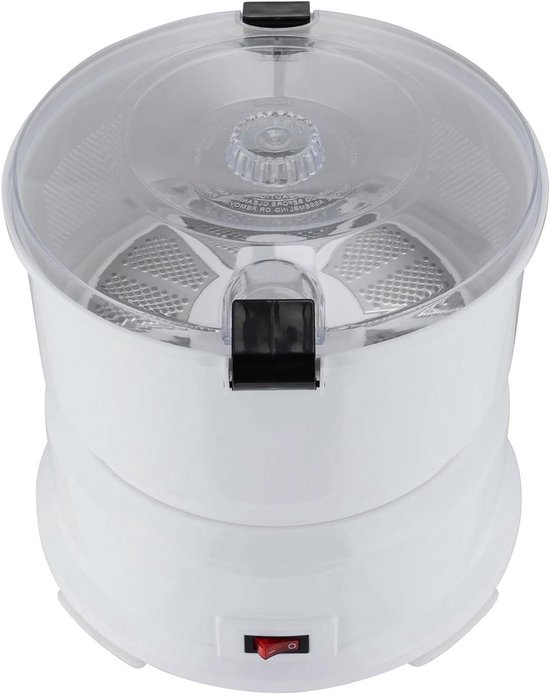 Elektrische Aardappelschilmachine - Aardappelschilapparaat Groentesnijder - Snel Aardappelen Schillen - Met Salade Droger - 0.8 kg Capaciteit - Wit