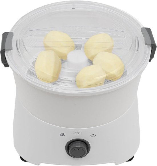 Elektrische Aardappelschilmachine - Automatische Schiller - Snel Groenten Schillen - Krachtige 85W Motor - 0.8 kg Capaciteit - Zwart