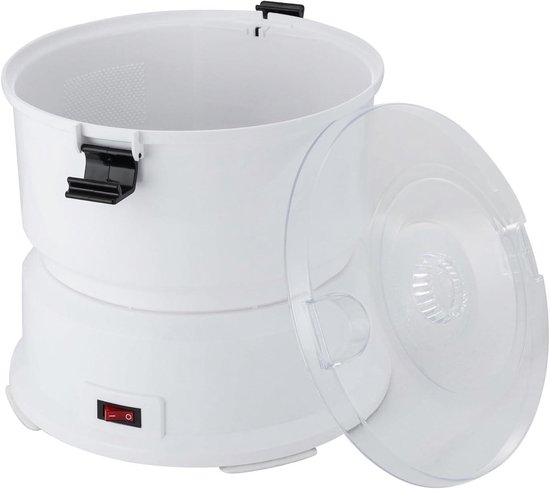 Elektrische Aardappelschilmachine - Groente Schillen - Snel Groente Bereiden - Grote Capaciteit - 0.8 kg - Wit