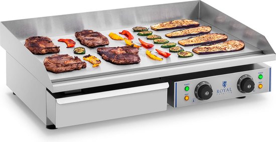Elektrische bakplaat 72,5 cm - glad - 2 x 2,2 kW - Royal Catering