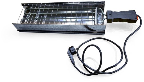 Elektrische BBQ grill voor Arrosticini - 40 cm - 220V - plaats voor 25 stokjes