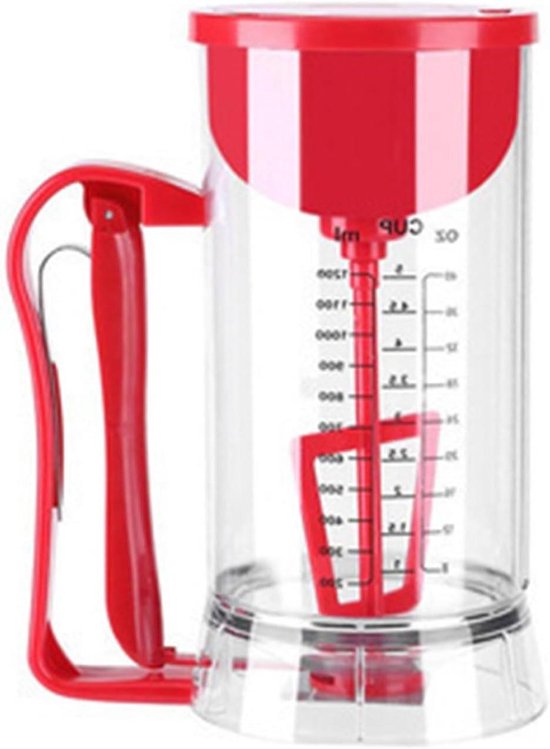 Elektrische Beslag Dispenser - Beslag Mixer - Bakken Maken - Automatisch Mengen - 1500 ml - Wit
