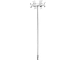 Elektrische Boormixer - Roerstaaf Cement - Mengen Verf Gips - Eenvoudig Te Installeren - 50.5 cm - Zilver