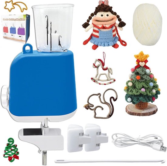 Elektrische Breimachine voor Beginners, Automatische Hulsproductie en Decoratieve Touwen, Ideaal voor Volwassenen en Kinderen, Eenvoudig in Gebruik