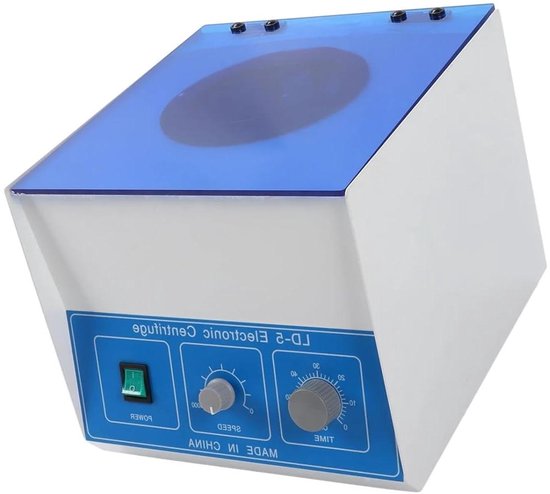 Elektrische Centrifuge - Laboratorium Apparaat - Monsters Scheiden - Precisie Controle - 6 X 50 ml - Grijs