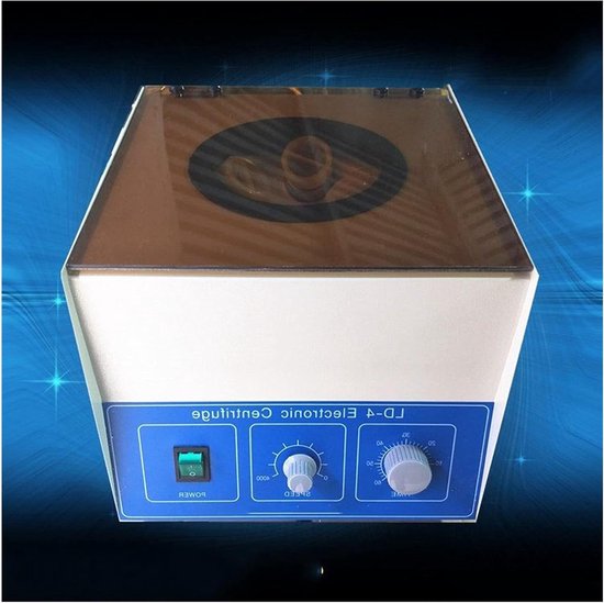 Elektrische Centrifuge - Laboratorium Centrifuge - Monsters Scheiden - 4000 RPM Snelheid - 100 ml x 4 - Zilverkleurig