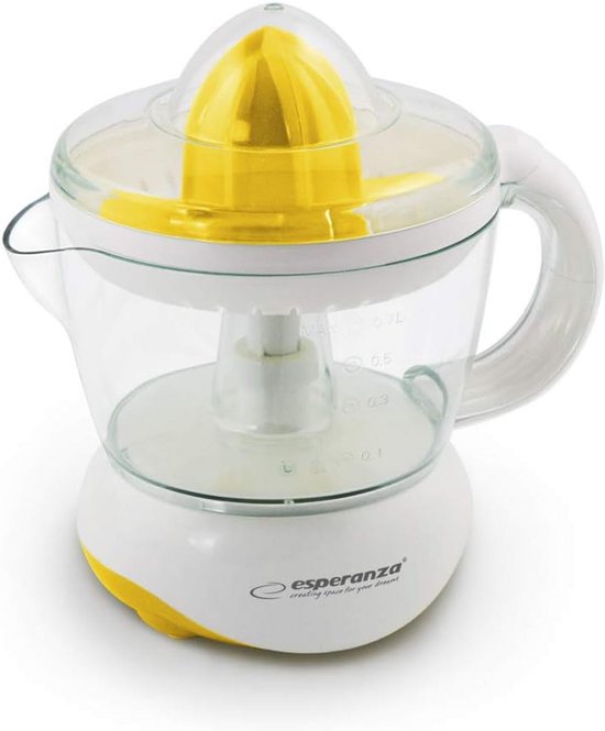 Elektrische citruspers - 0,7 liter - 25 watt - Gele kleur van Merkloos